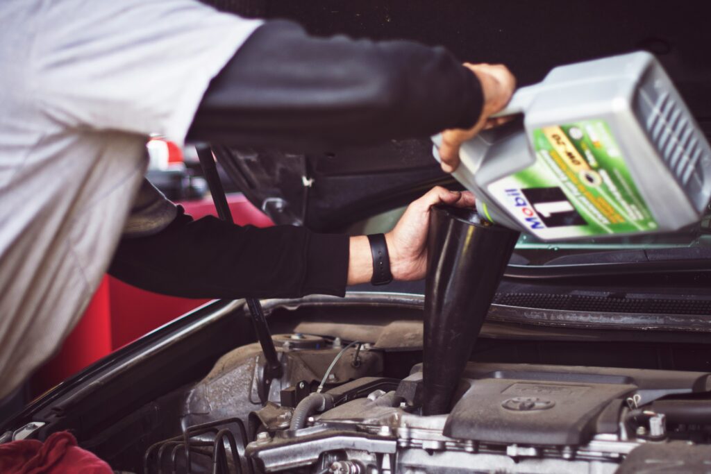 Adding Oil to Engine